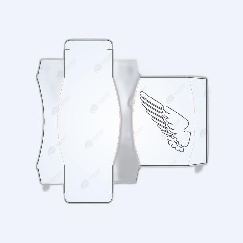 Custom Straight Tuck Curved Box Template