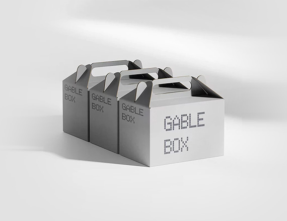 White Gable Boxes